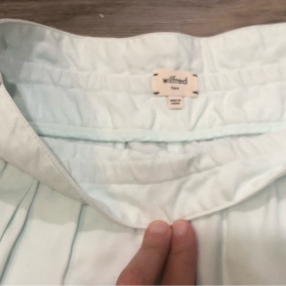 Wilfred Aritzia Casbah Bohemian High Waisted Lyocell Pants - Light Soft Blue - Picture 4 of 10